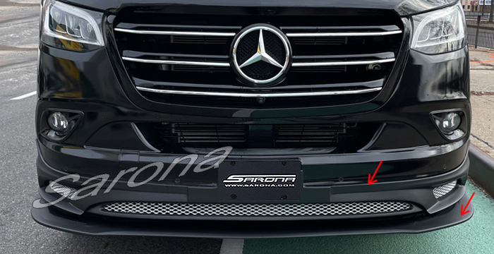 Custom Mercedes Sprinter  Van Front Lip/Splitter (2019 - 2025) - $775.00 (Part #MB-076-FA)